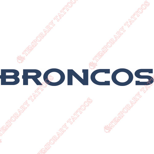 Denver Broncos Customize Temporary Tattoos Stickers NO.505